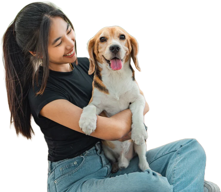 woman-with-dog